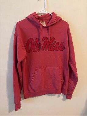Champion Red Ole Miss Pullover Hoodie